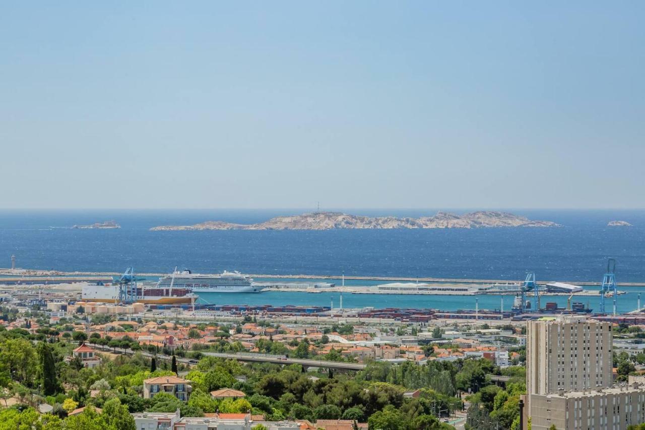 Appartement Cosy Verduron Vue Mer Panoramique Marseille Exterior photo