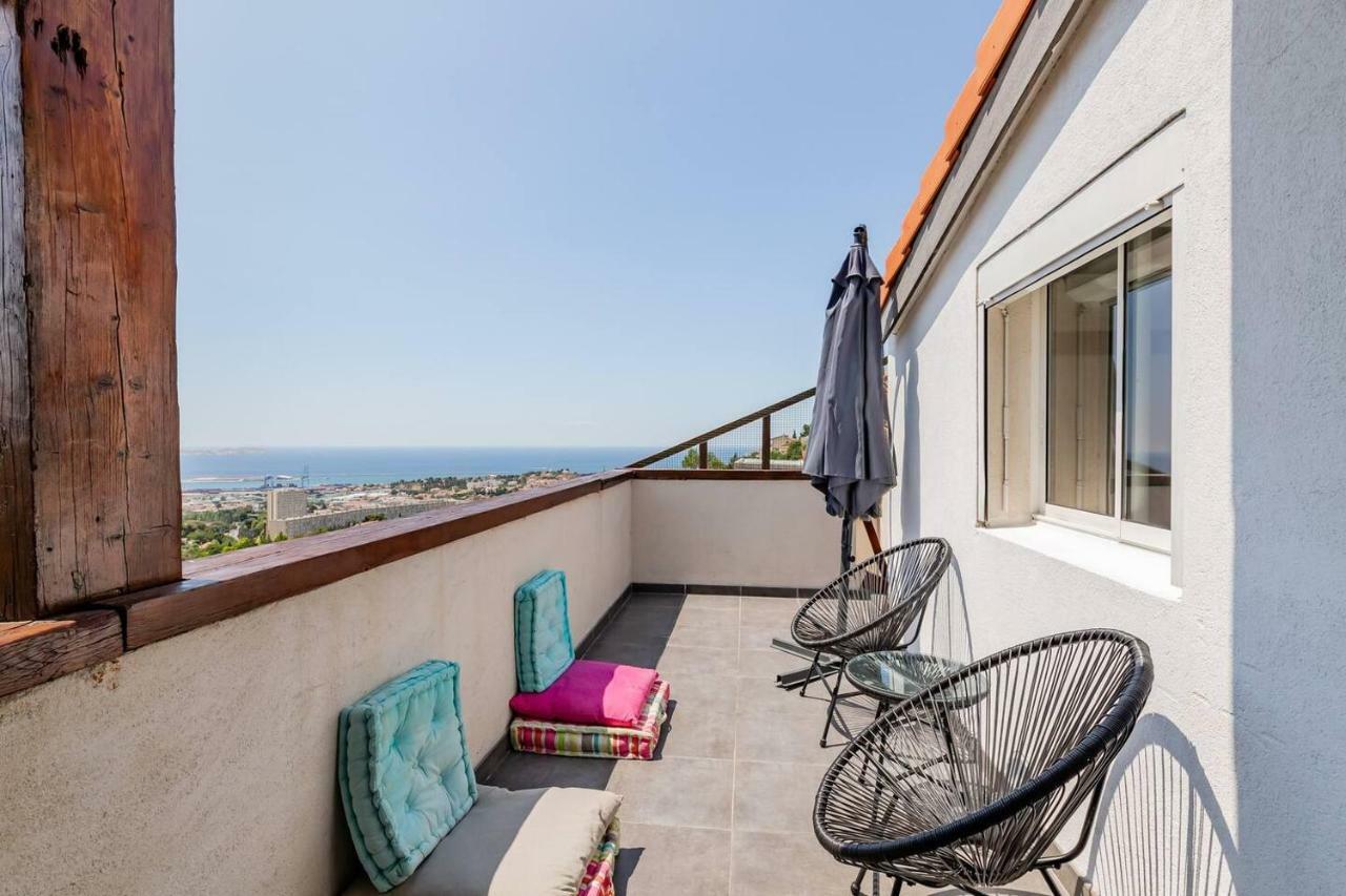 Appartement Cosy Verduron Vue Mer Panoramique Marseille Exterior photo